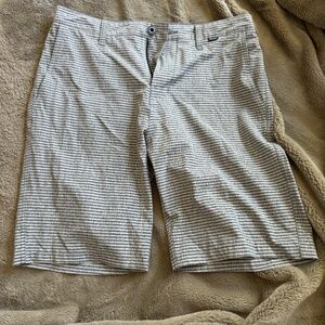 Mens Striped Grey Hurley Shorts